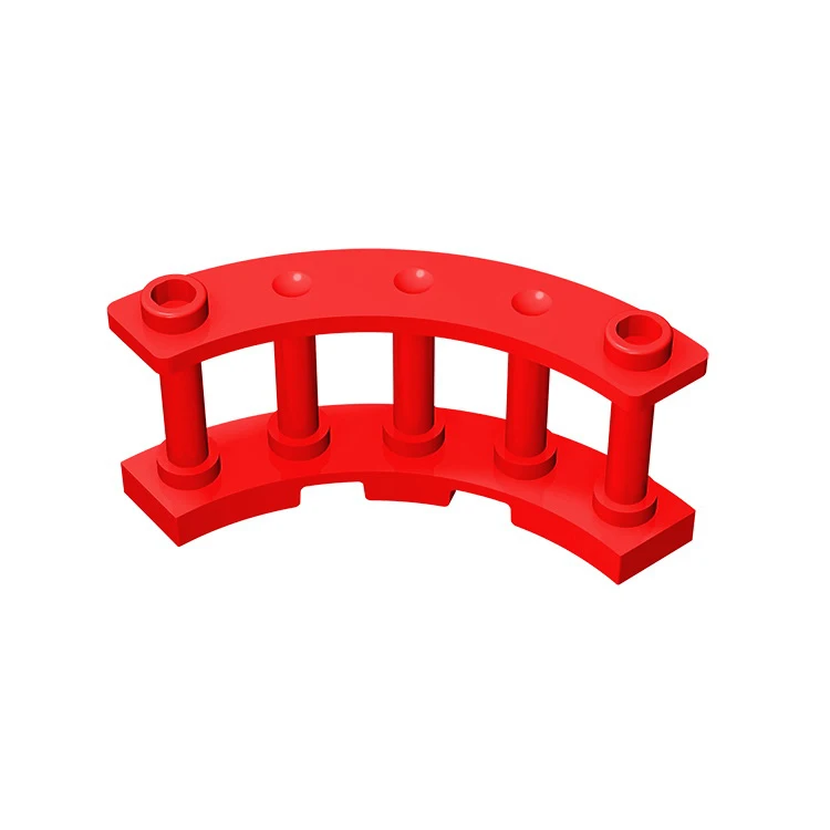 10Pcs MOC Parts 30056 Fence 4 x 4 x 2 Quarter Round Spindled with 2 Studs Compatible Brick DIY Building Block Particle Kid Toy