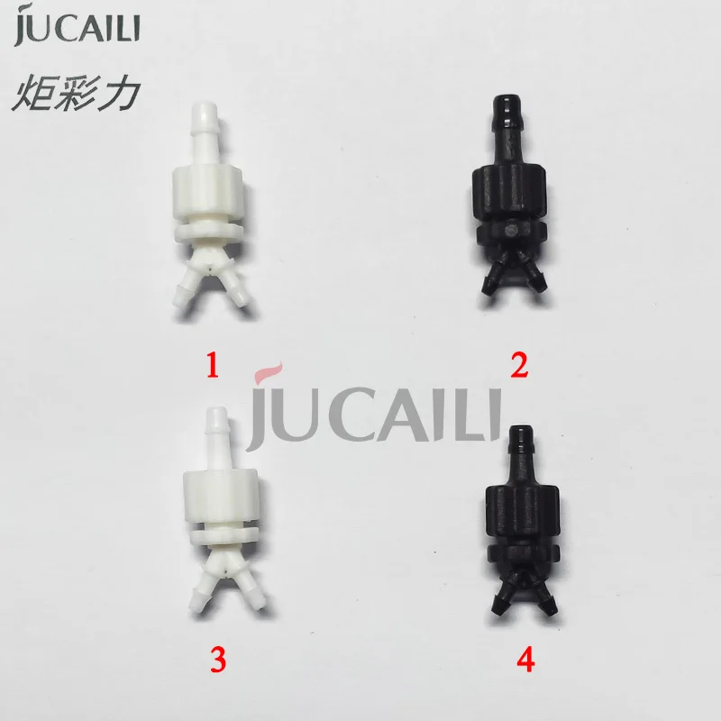 

Jucaili 10pcs printer ink hose connector for Epson xp600/DX5/DX7/I3200 printhead Eco solvent/UV ink tube pipe transfer connector