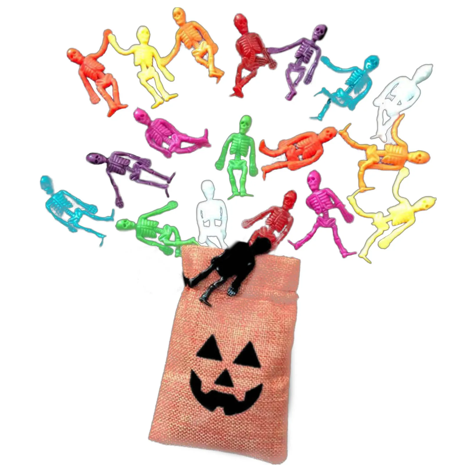 Halloween Skelette Weiche Stretchy Spielzeug Party Spiel Gefälligkeiten Für Kinder Erwachsene Halloween Schädel Anti-stress Spaß Squeeze Spielzeug