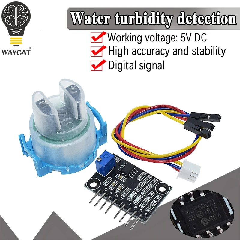 Turbidity Sensor Suspended Turbidity Value Detection Module Kit Liquid Suspended Particles Turbidity Detection For arduino