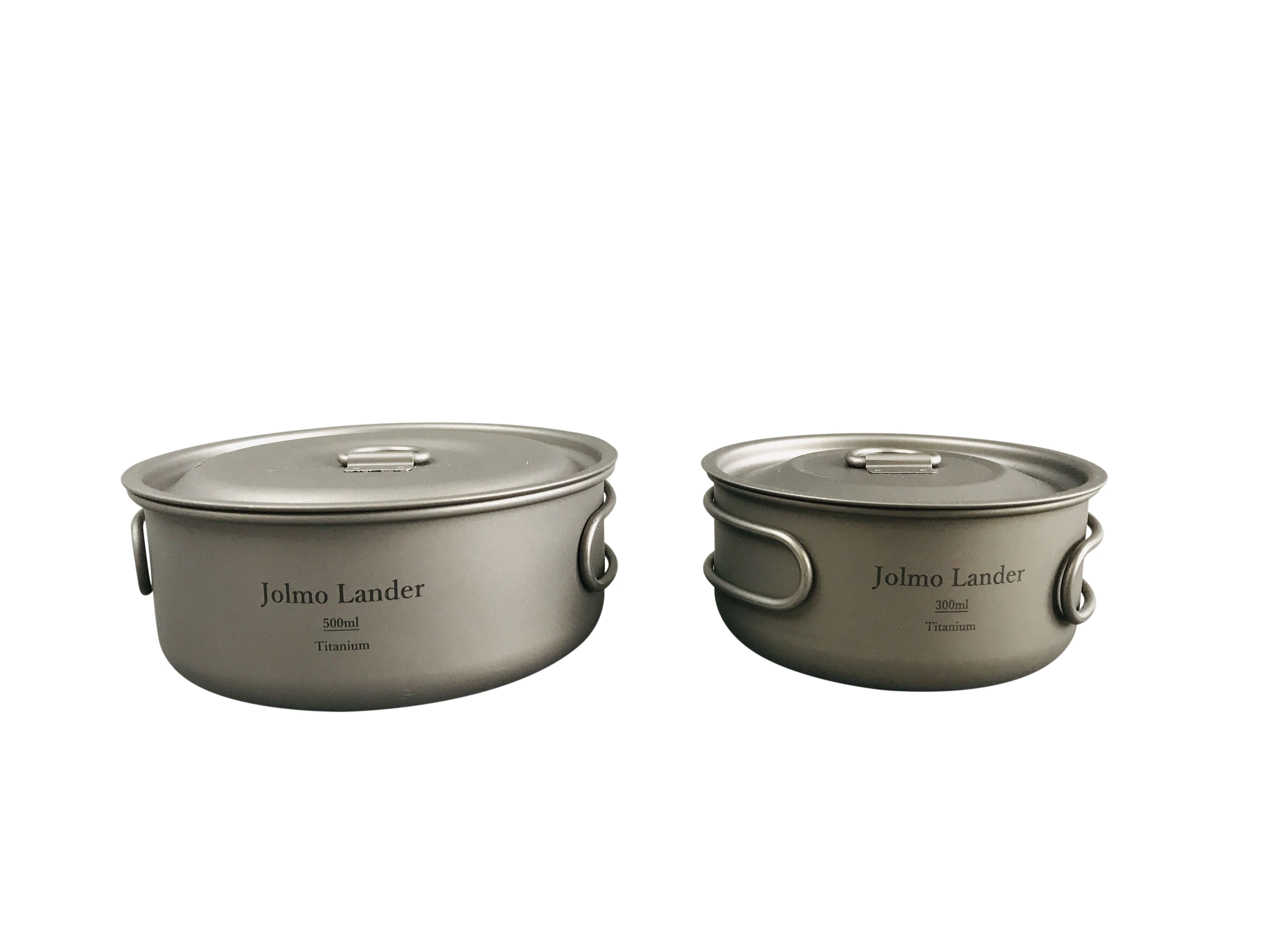 Jolmo Lander Titanium Bowl  Camping Hiking Picnic Bowl Outdoor Tableware 300ml/500ml