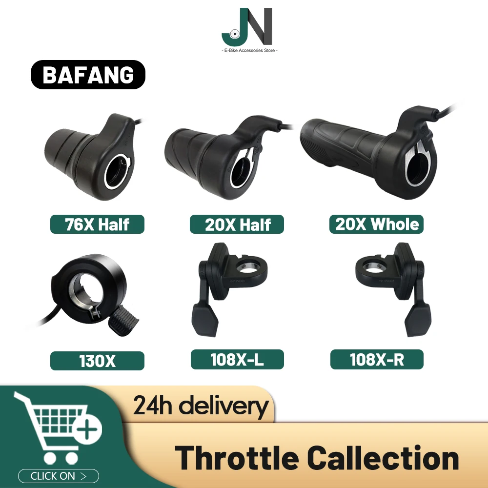 

Electric Bicycle Part Waterproof BAFANG Thumb Throttle Ebike Whole Throttle Half Twist Throttle Handle For E-bike Conversion kit