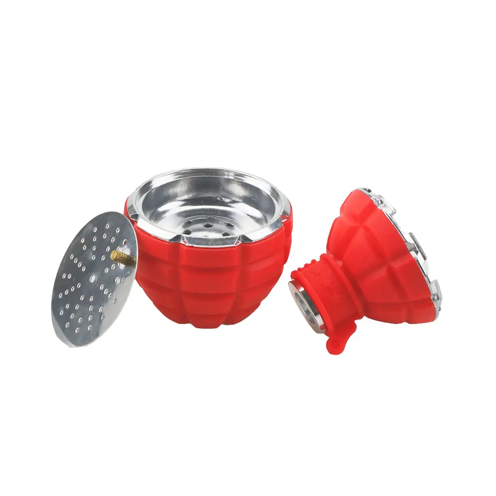 Hookah Creative Cool Hand Grenades Bowl Shisha Charcoal Holder Protect Cover Metal Bowl Heat Keeper Smoking Accessories