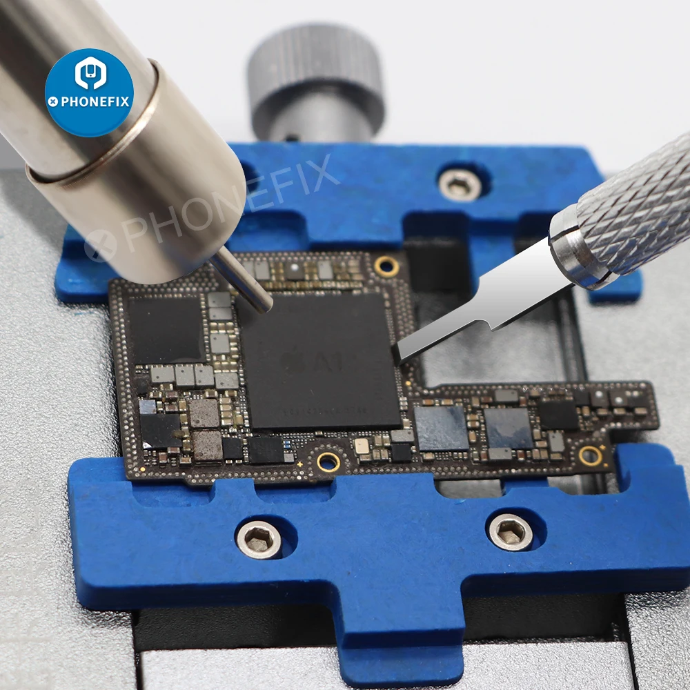 Juego cuchillas bisturí metal para reparación matriz puntos identificación facial especiales mantenimiento celosía iPhone PCB CPU Eliminación NAND