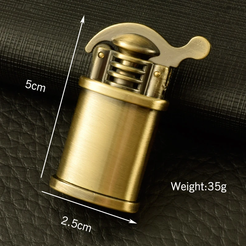 Mini Retro Lighter Refillable Grinding Wheel Creative Gasoline Lighter Kerosene Lighter Gift For Men