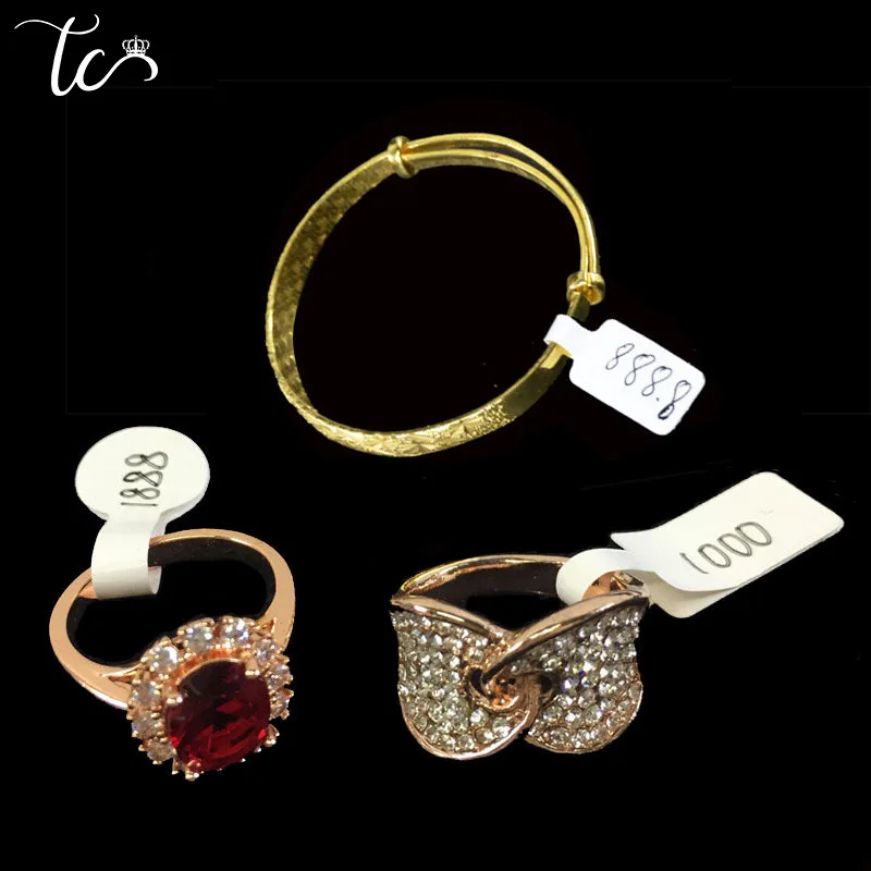 Schmuck Preis Tag Weiß Tag Leere Papier Rechteck Runde Selbst-Aufkleber Label Werkzeug Ring Armband Schmuck Tags 50 teile/los