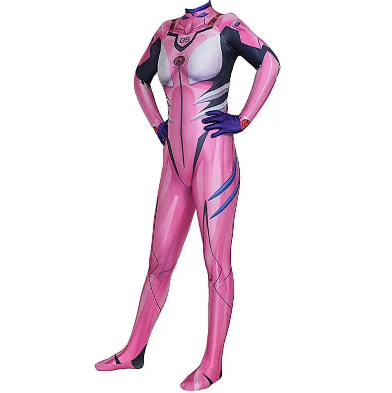 Mari Makinami Illustrious Cosplay Costume Halloween Girls Woman Bodysuit Plugsuit Superhero Catsuit Zentai Suits Adults Kids