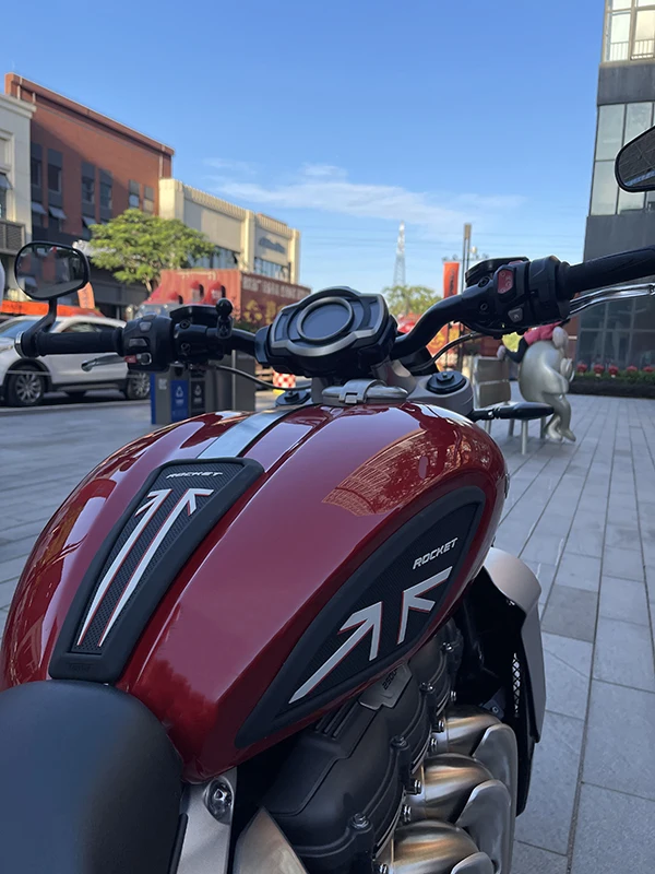 For Triumph Rocket3R Rocket3GT Anti skid sticker for fuel tank, modified sticker, waterproof sticker, rubber sticker, new style