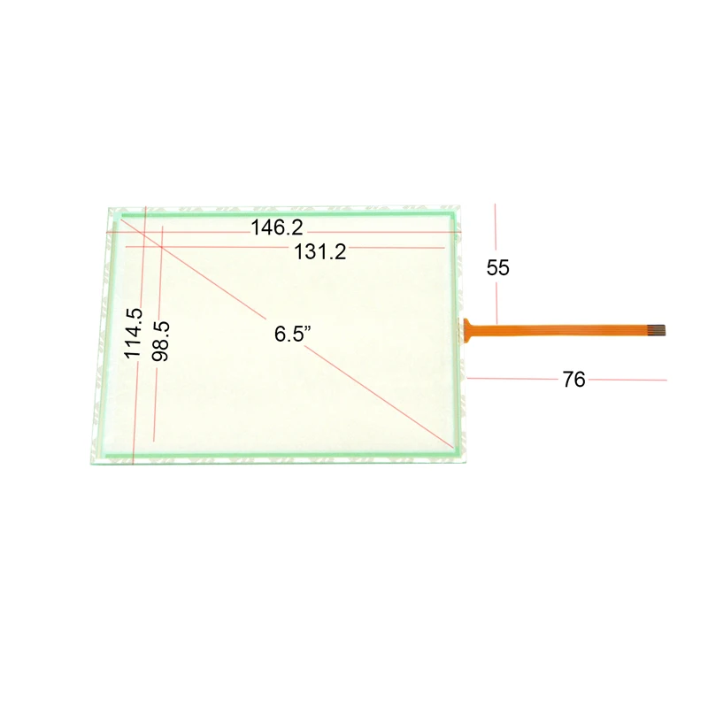 6,5 zoll 4 Draht Resistiven Touchscreen Digitizer Panel Glas 146x114mm Plus USB Controller Karte Kit