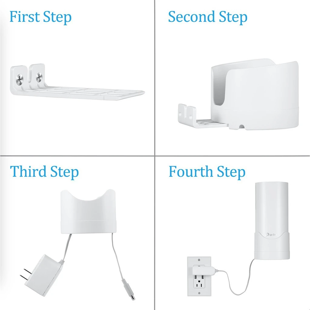 STANSTAR Wall Mount Holder for Deco M4/E4/P9 Whole Home Mesh WiFi System, Bracket with Cord Management