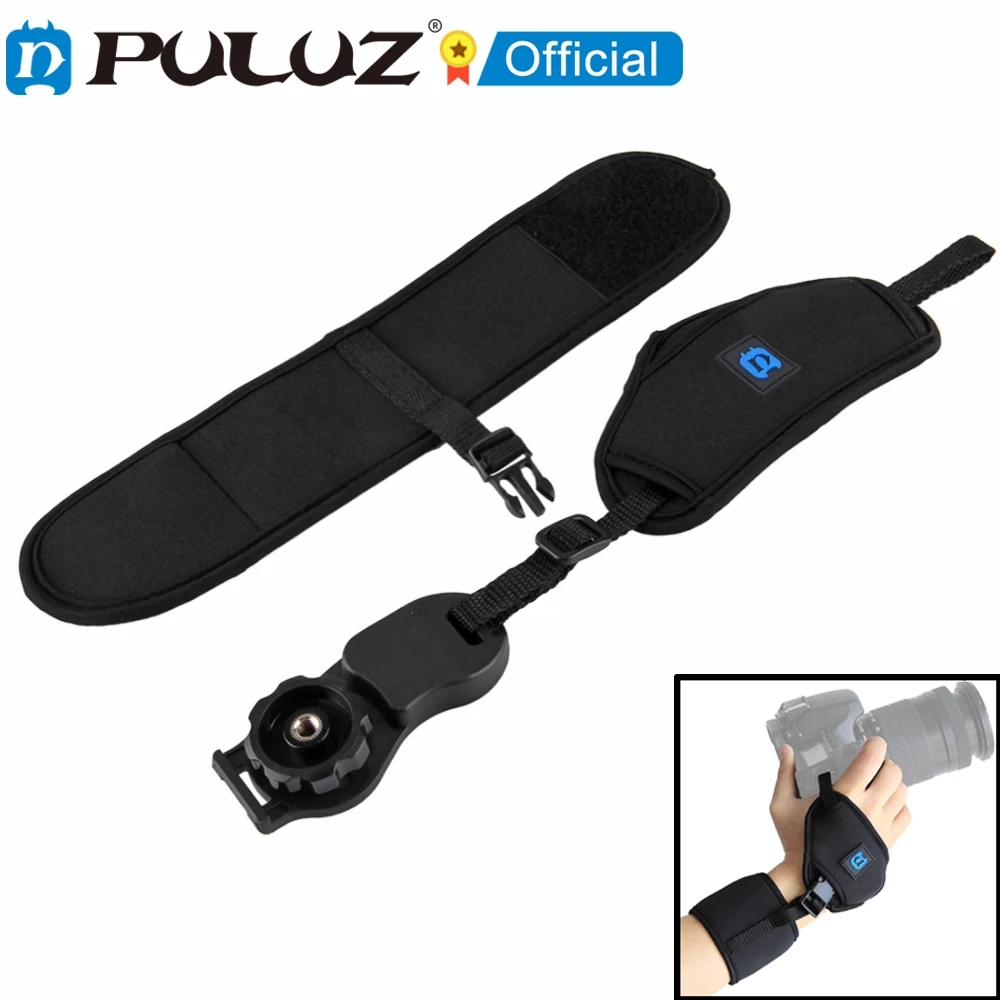 PULUZ Camera Strap with 1/4 inch Screw Plastic Plate For SLR / DSLR Cameras Hand Grip Wrist Strap Photography Camera Accessories