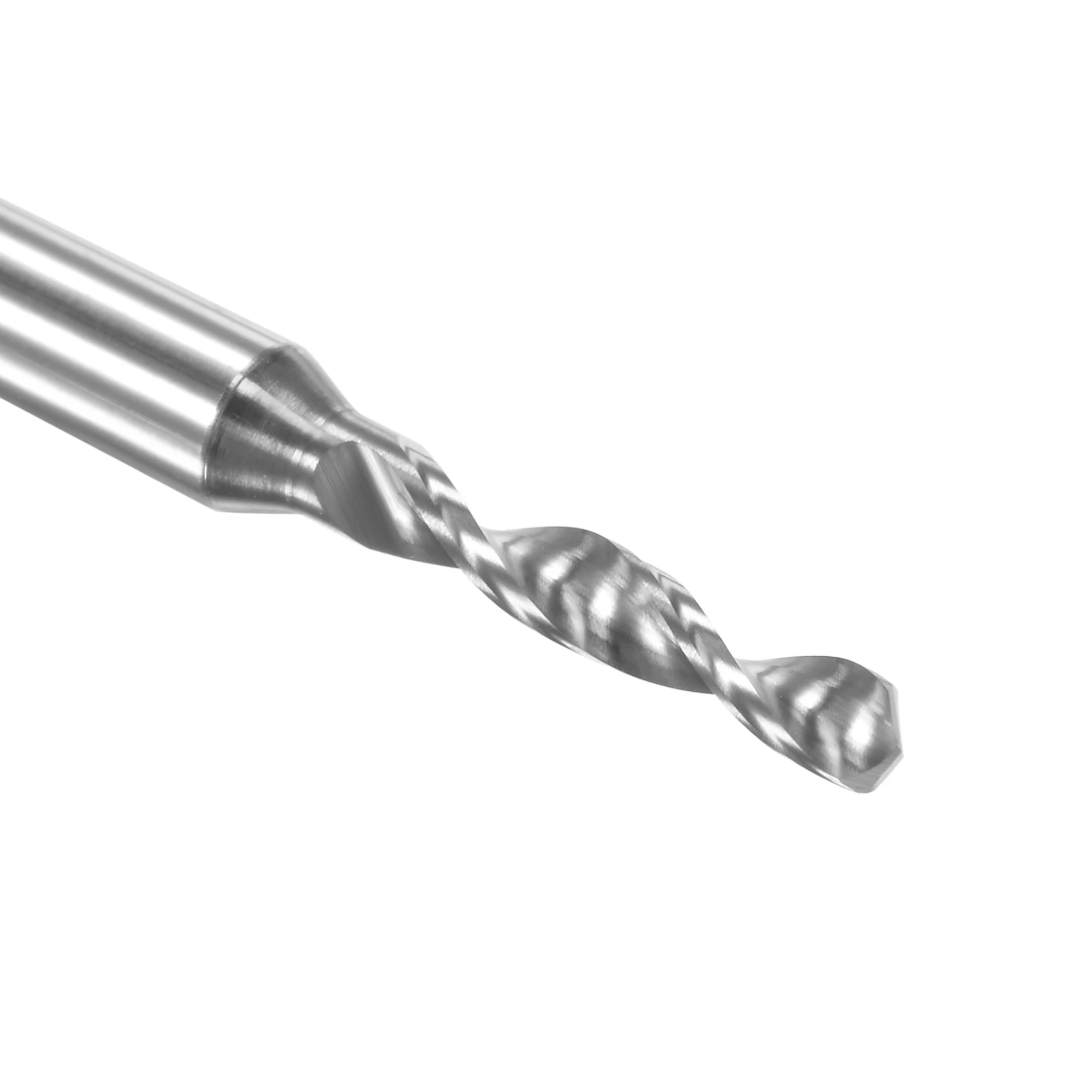 Uxcell-Flauta espiral de carburo de tungsteno, vástago de 1/8 ", placa de circuito, broca PCB, 8 piezas