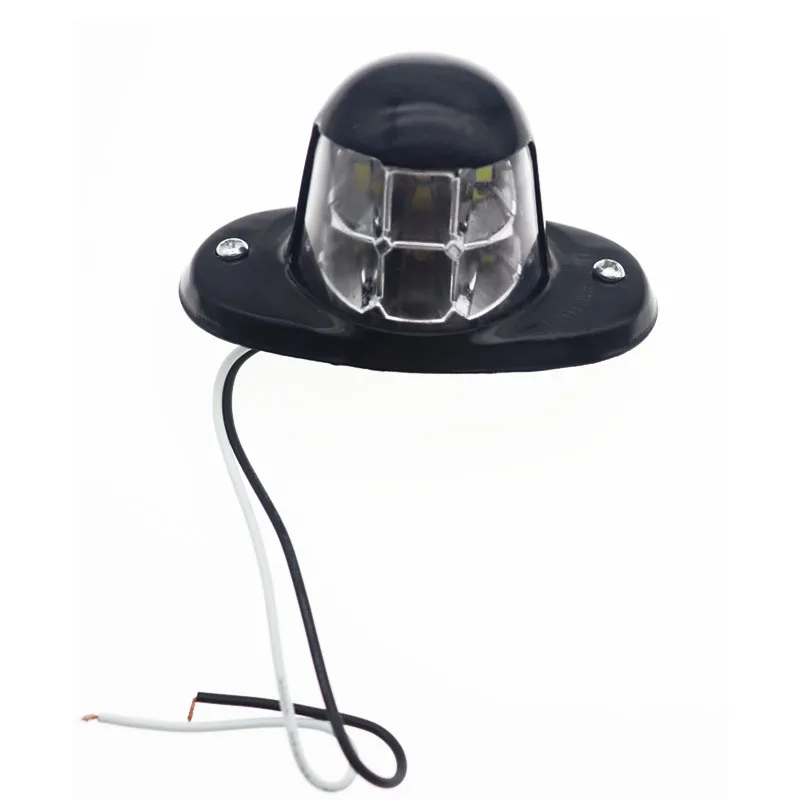 Universal Number Plate License Lamp Light 6 LED 12V / 24V For Trailer Truck Caravan Vans Reflector White Bright Waterproof