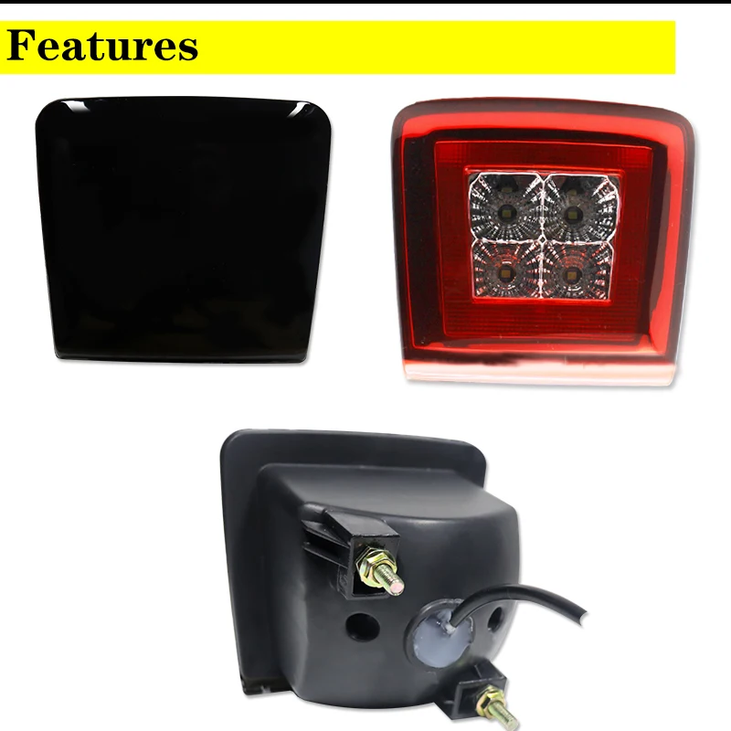 1PC High Quality Smoked /Red Lens LED Rear Fog Light/ Backup Reverse Light/ Tail Brake Light Assembly For 2009-up Nissan 370Z