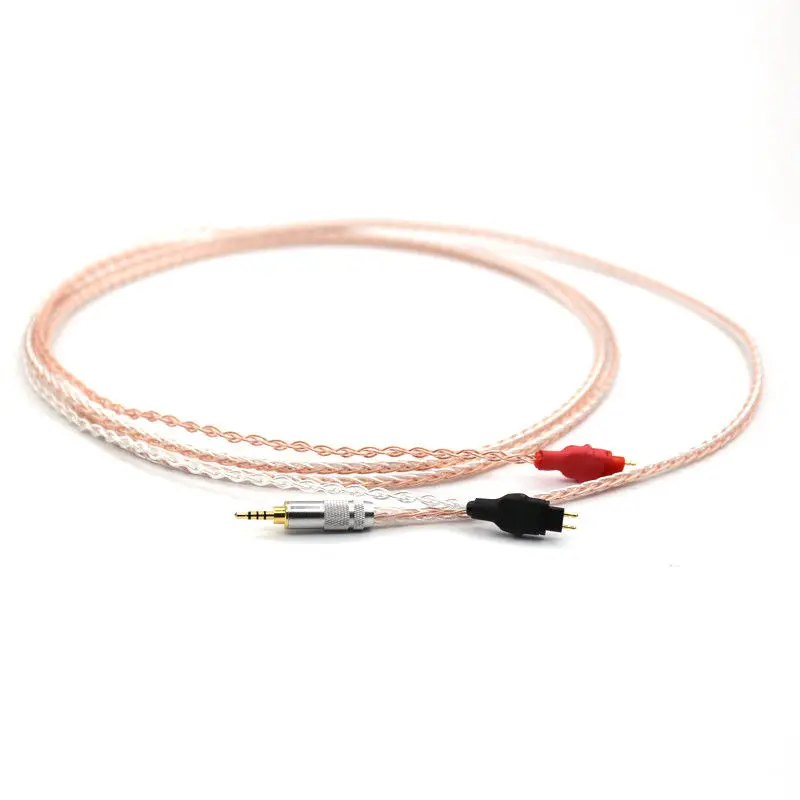 

Hi-Fi серебристый + медный витой кабель для наушников, обновленный кабель, разъем TRRS BALANCED 2,5 мм HD650 HD600 HD660s