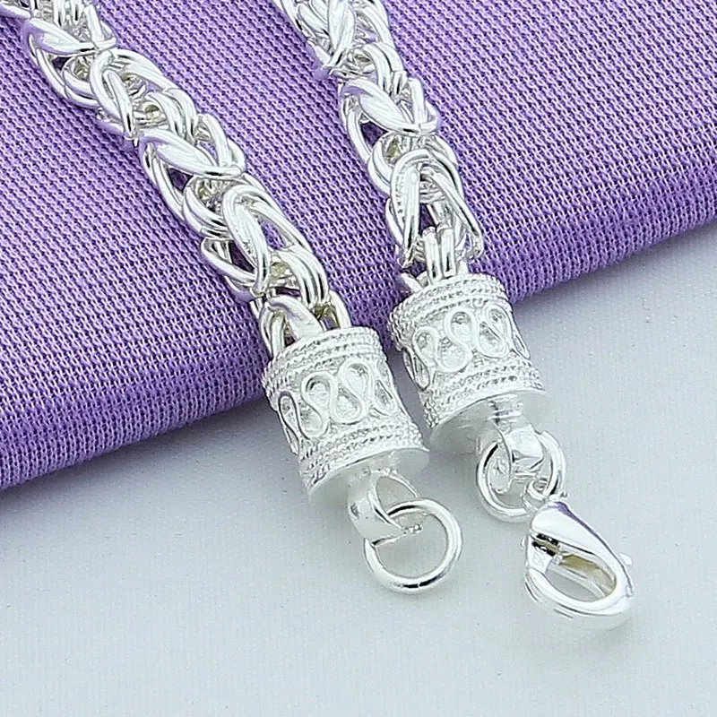 BABYLLNT 2024 Hot Sale High Quality 925 Sterling Silver Jewelry Chain Bracelet For Women  Wedding Engagement Fashion Party Gifts