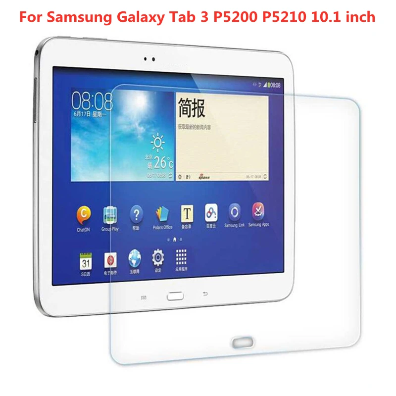 

9H Tempered Glass For Samsung Galaxy Tab 3 10.1 inch SM-P5200 GT-P5200 P5210 10.1'' Tablet Screen Protective Film Cover Glass