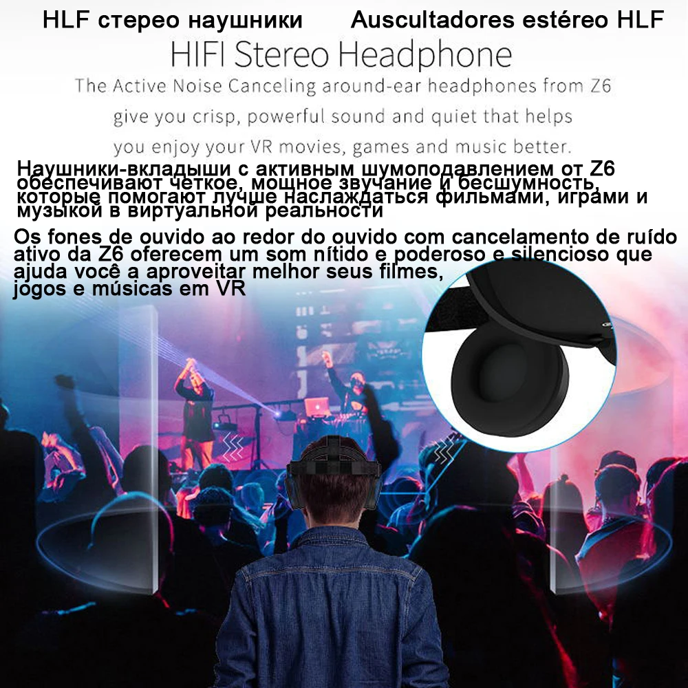 Bobo VR Bobovr Z6 3 D Casque Viar 3D Glasses Virtual Reality Headset Bluetooth Helmet Goggles Lenses Video for Phone Smartphone