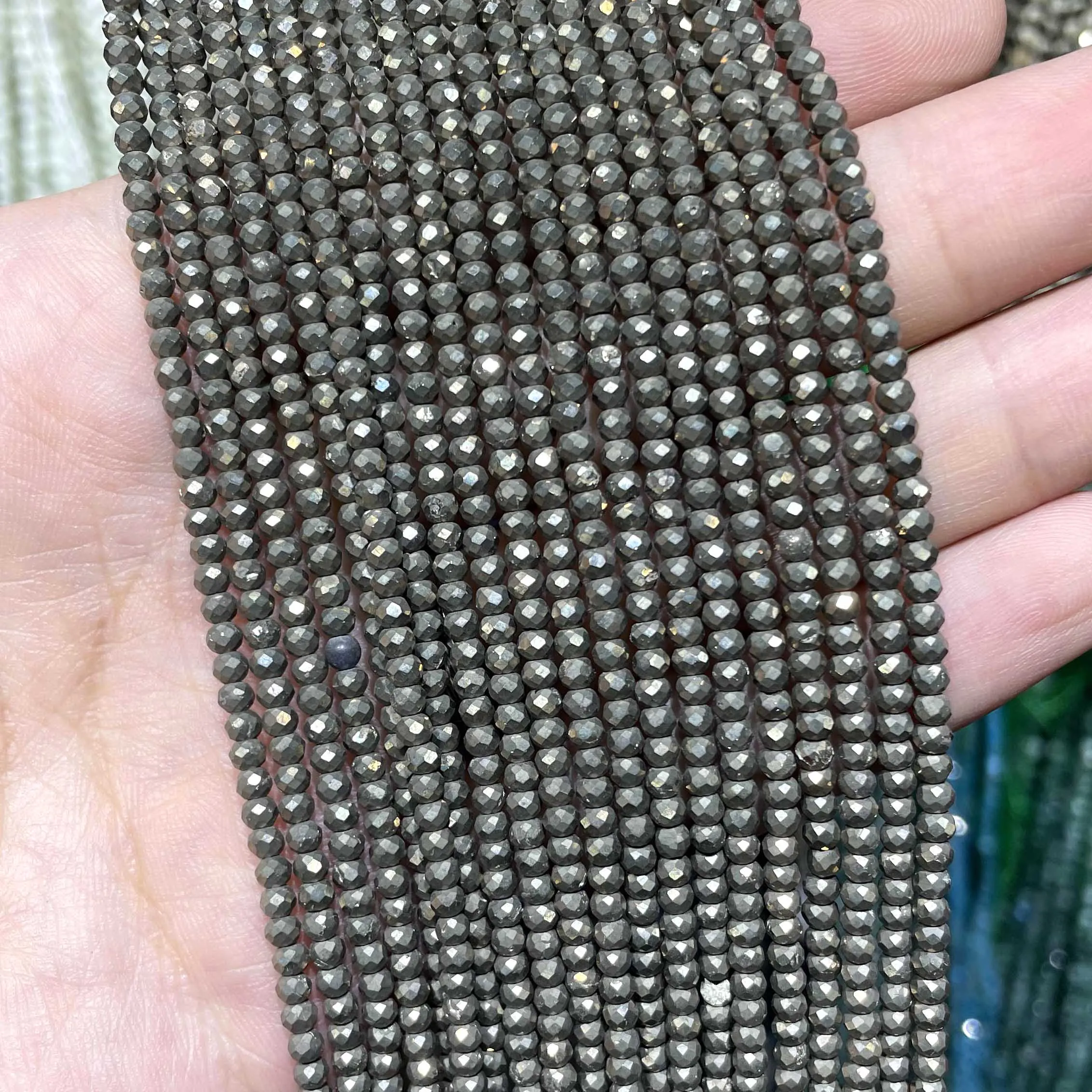 2mm Natural Faceted Labradorite Agates Jades Tourmaline Stone Spacer Rondelle Small Waist Beads For Jewelry Making DIY Necklace