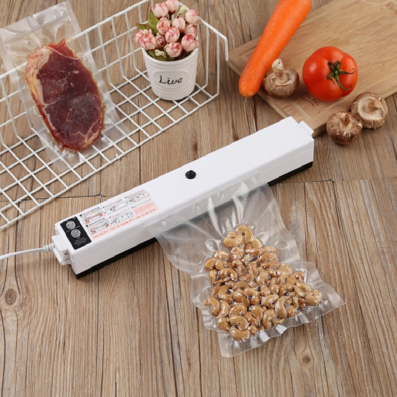 Household food small automatic vacuum sealer vacuum bag sealer packaging machine Film sealing machine includes 20 bags