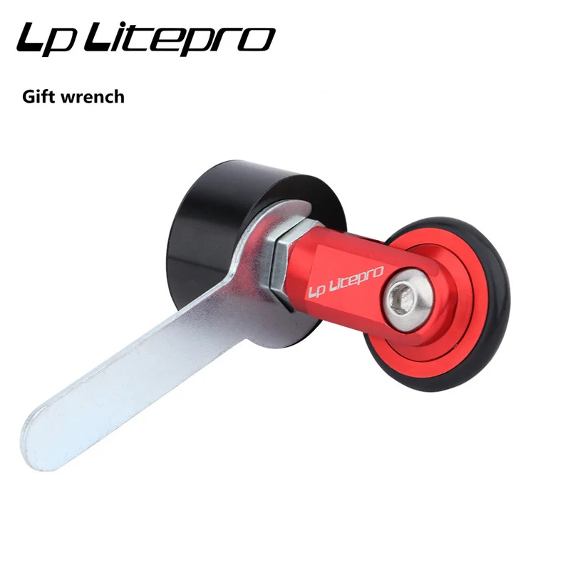 Litepro folding bike seatpost easy wheel universal for 28-32mm seat post inner diameter compatible with 412 k3 bicycle auxiliary