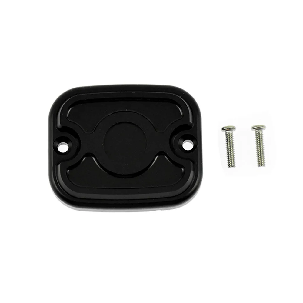 Motorcycle Front Brake Reservoir Master Cylinder Cover CNC Aluminum For Harley Softail Fatboy Dyna Super Glide Touring FLHX FLHR