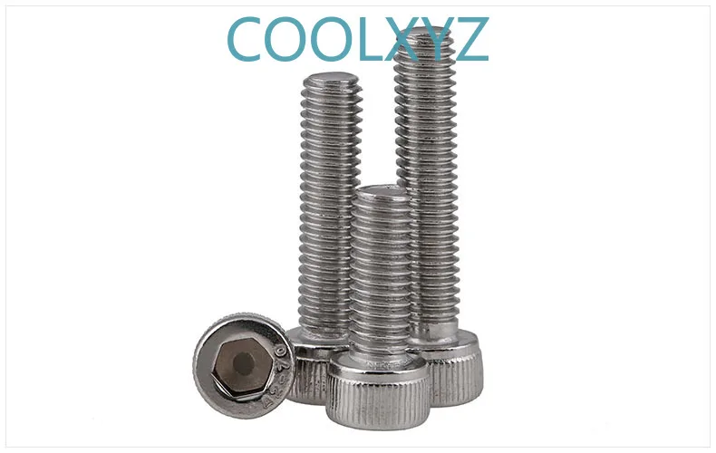 DIN912 304 stainless steel reverse thread / left thread / reverse thread / left internal hexagonal screw / bolt m4-m12 2PCS