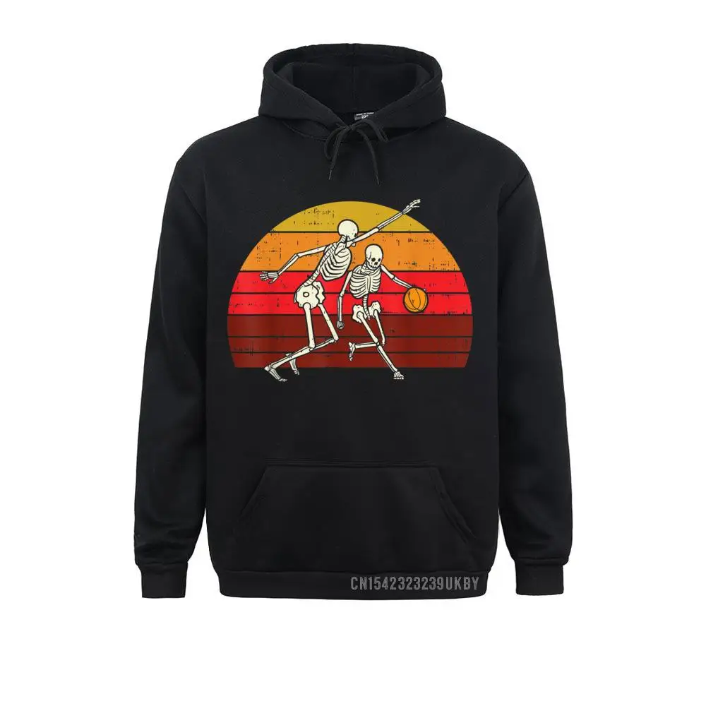 2021 Hot Sale Men Sweatshirts Long Sleeve Hoodies Clothes Skeleton Playing Basketball Retro Halloween 2020 Sport Gift Hoody