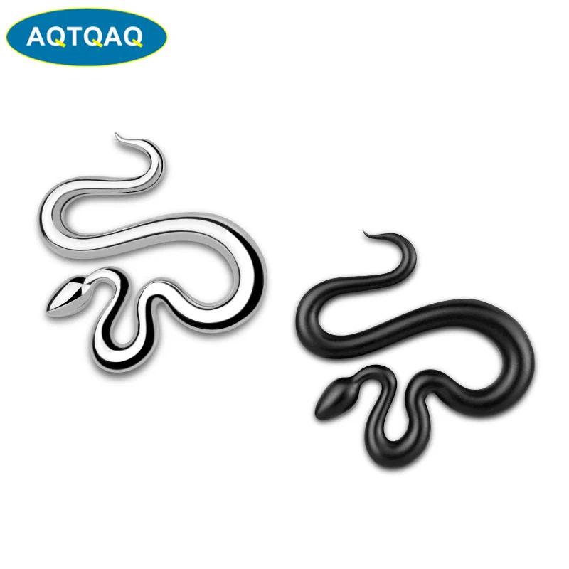 

AQTQAQ 1 шт. 3D металлическая змея боковое крыло автомобиля задний багажник эмблема значок наклейка наклейки для JEEP Wrangler, автомобильные украшения
