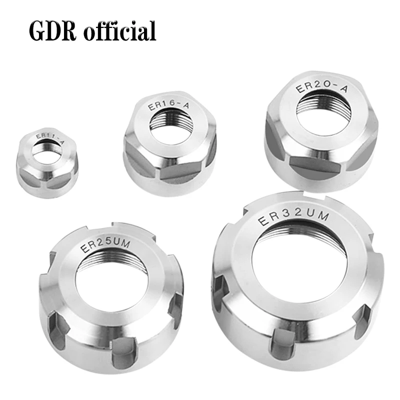 ER11 Nut ER8 ER11 ER16 ER20 ER25 ER32 ER40 NUT A M UM high precision ER Nut Nut ER nut for cnc ER collet and tool holde