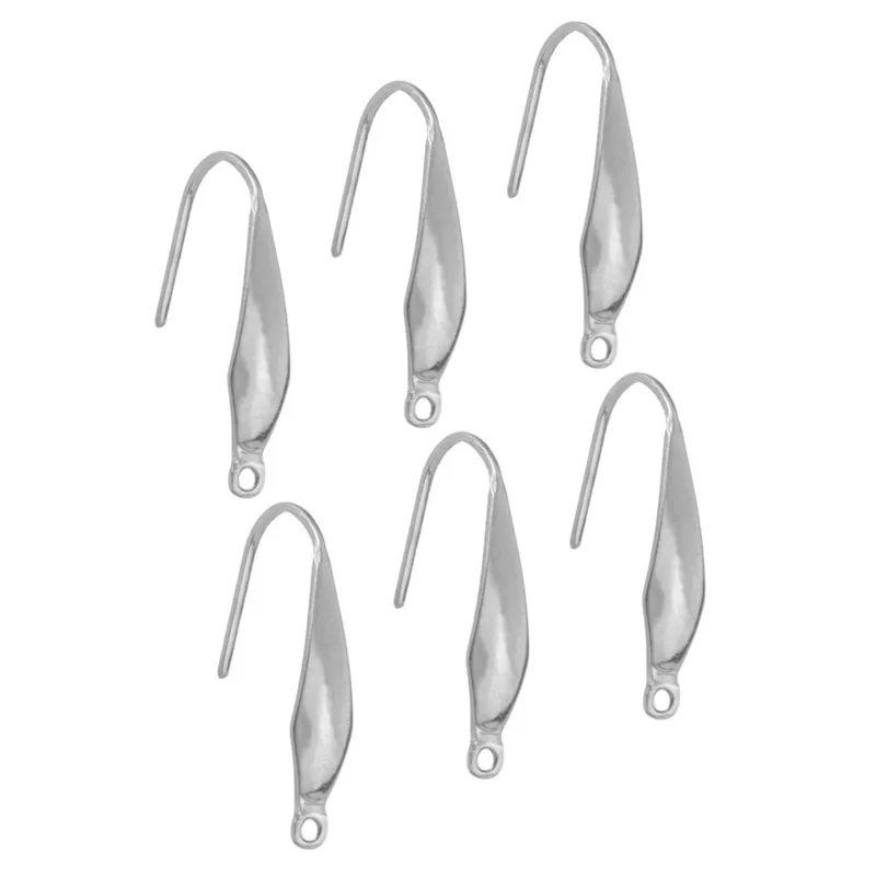 20pcs/lot Stainless Steel Diamond Shell Shape French Earring Hook Earring Hooks Findings Earring Jewelry For Jewelry Making