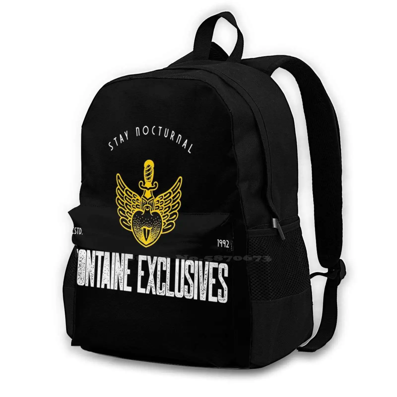 Fontaine Exclusive Logo #82 Hot Sale Schoolbag Backpack Fashion Bags Exclusive Stay Nocturnal High End Fashion 1992 Premium