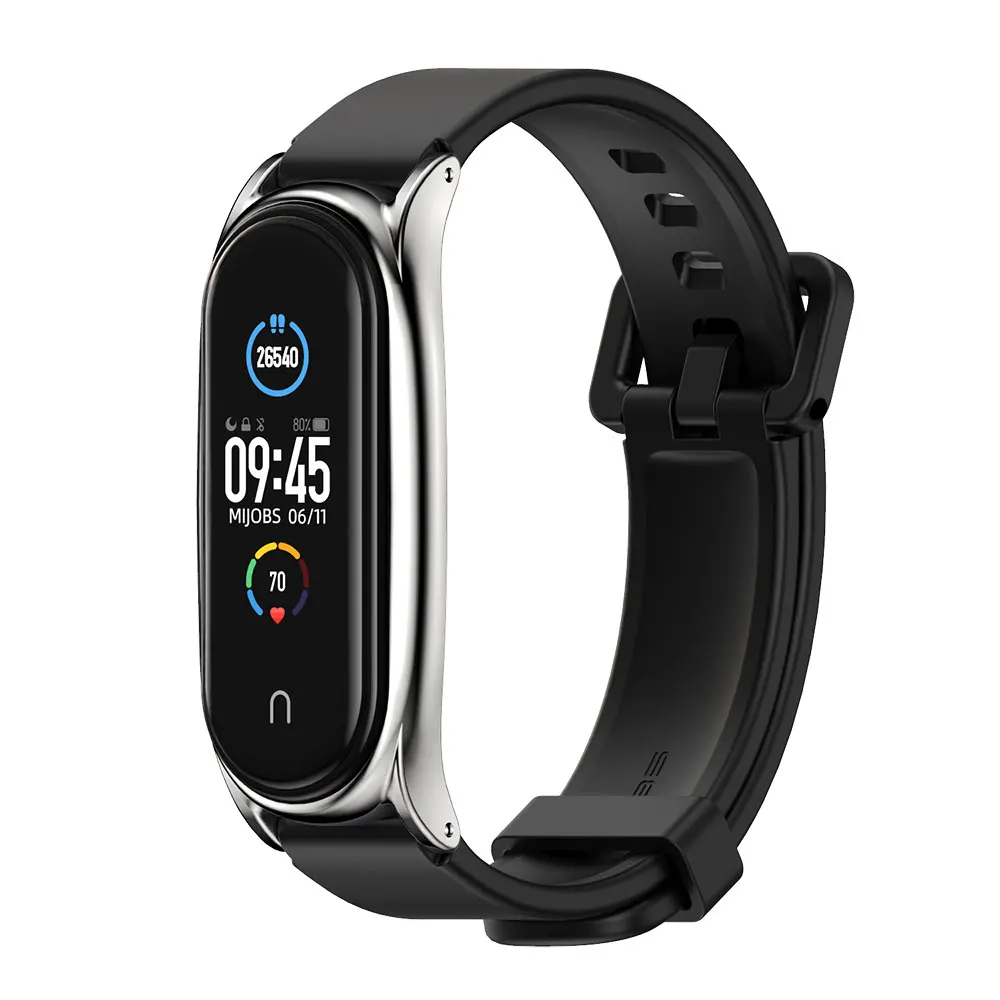 سيليكون الأشرطة ل مي الفرقة 6 5 معصمه سوار ل مي الفرقة 5 حزام المعصم ل Xiaomi مي باند 4 3 حزام كوريا ل مي منحنى 6