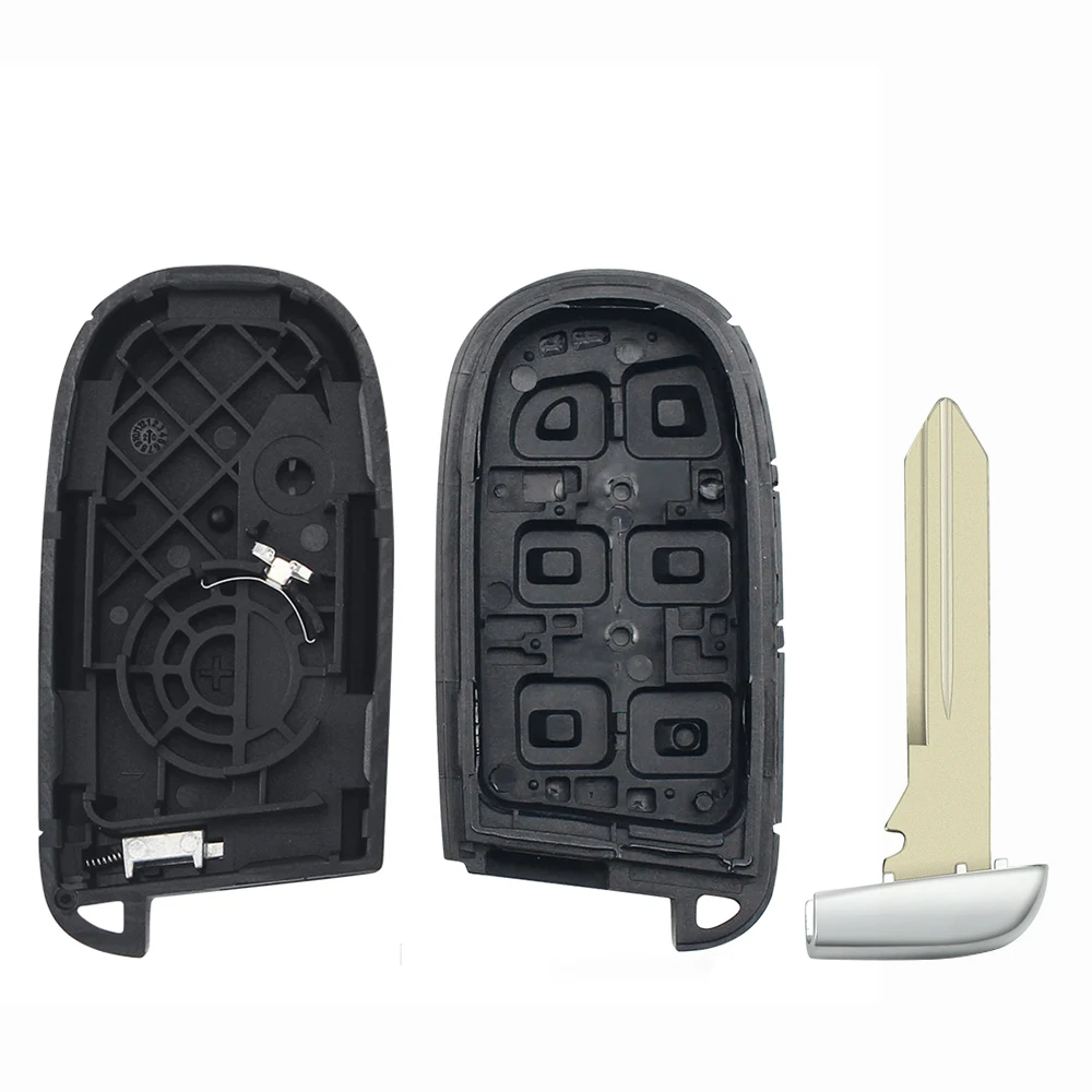 KEYYOU inteligentna zdalna obudowa klucza samochodowego 4 + 1 5 przycisków Fob Keyless do ładowarki Dodge Jeep Grand Cherokee 2013 2014 2015