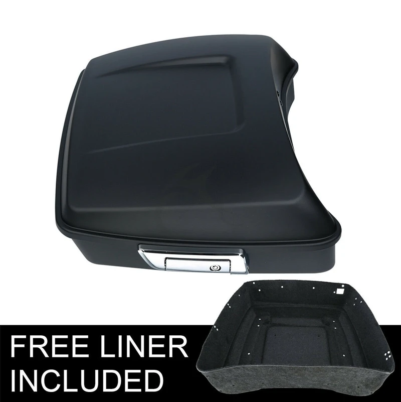 

Matte Black 10.7" Chopped Pack Trunk For Harley Tour Pak Street Road Glide Touring 2014-2023