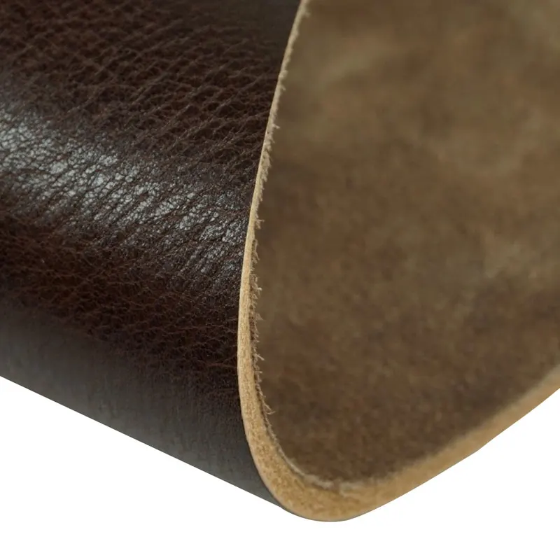 4.5mm Thick Full Grain Cowhide Leather Brown Genuine Leather Piece First Layer Material Leather Square for DIY Leathercraft