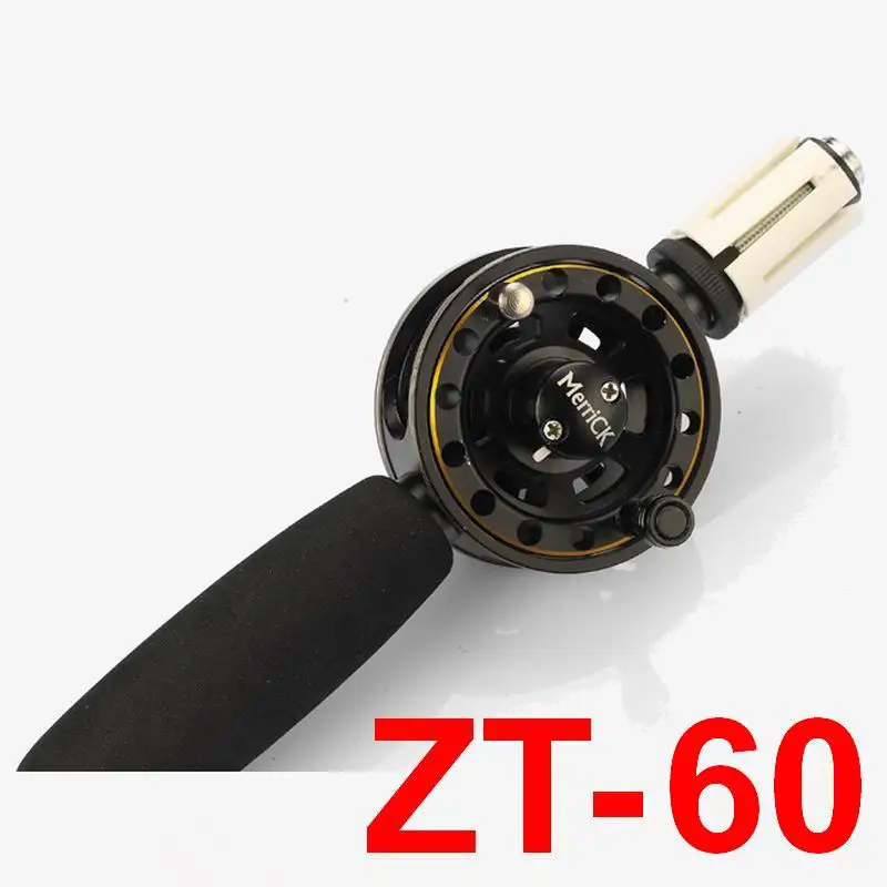 ZT-60 ZT60 Wheel Diameter About 60mm Fishing Rod End Reel Speed Ratio 1:1 About 110g Alloy Aluminium Good Quality Very Smooth