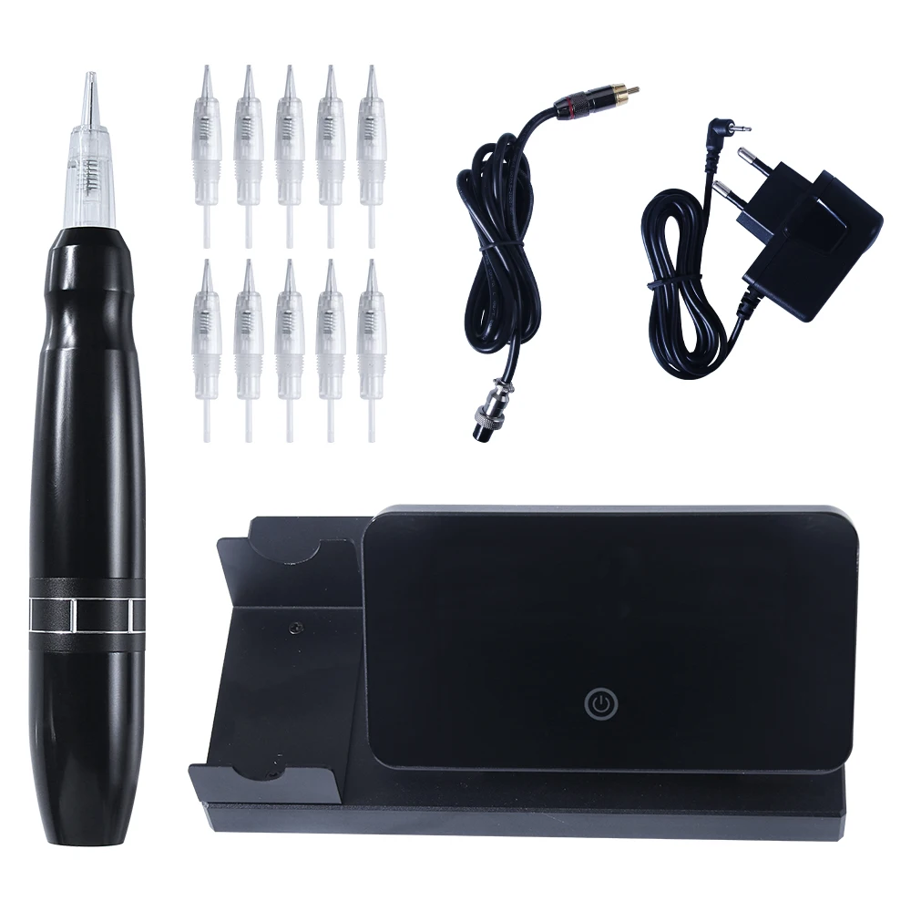 

Professional Tattoo Machine Rotary Pen For Permanent Makeup Eyebrow Lip Microblading DIY Machine Kit With Tattoo Needle