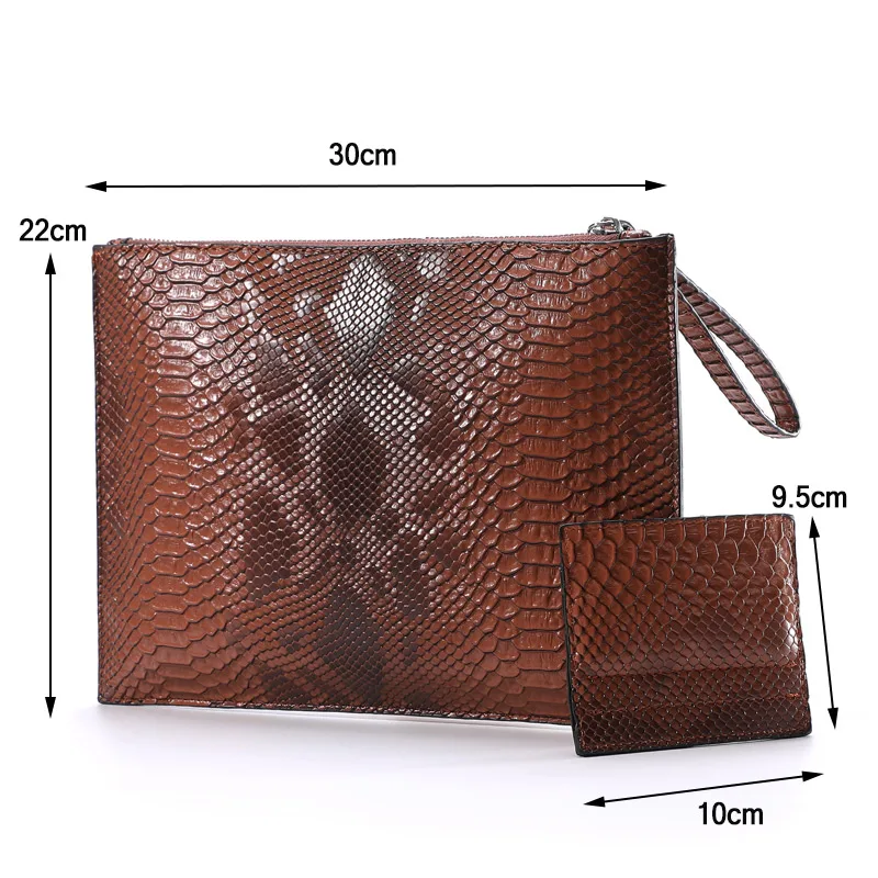 Fashion 3D Python pattern Women Clutch Bag Brand Design Party Envelope Clutches for ladies wallet Free Card bag handbag