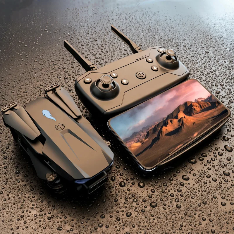 WIFI FPV重力センサーリモートコントロールドローン 4Kデュアルカメラ 150Mスマート360スタントロール ジェスチャーフォトホバー 折りたたみ式RCクアッドコプター