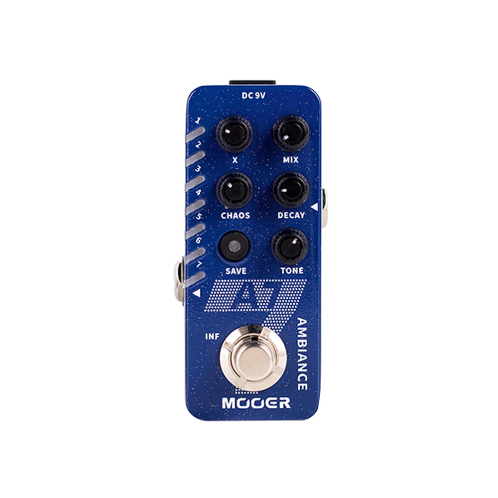MOOER AMBIANCE ギターエフェクター Mooer A7 AMBIENT Reverb Guitar Pedal Built-in 7 Reverb Effects