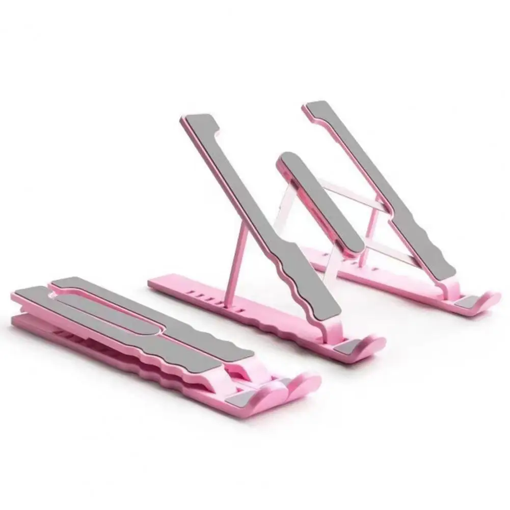 Foldable Laptop Tablet Stand Folding Bracket Adjustment Plastic Book Notebook Phone Holder Riser Laptop Stands for MacBook