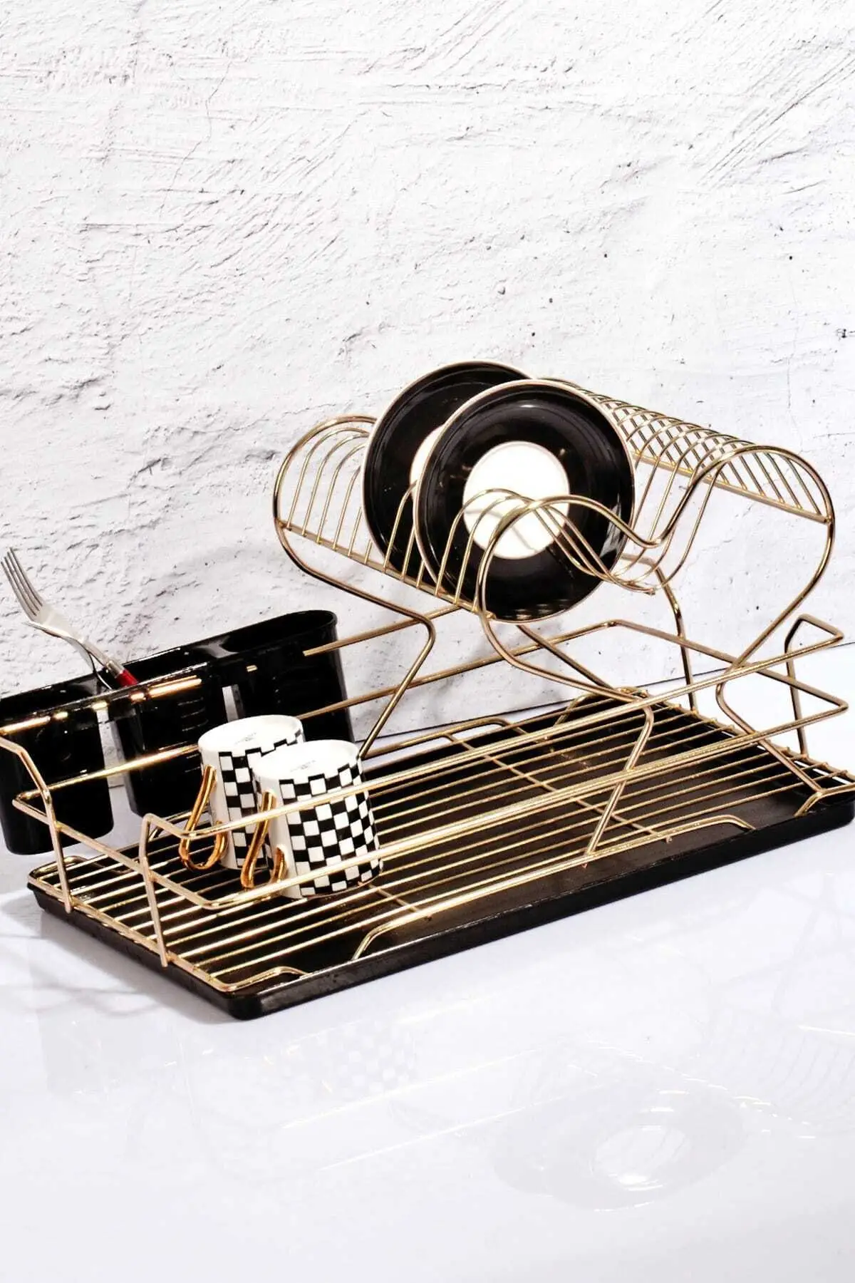 Heart Gold Color Lux With Dish Drainer