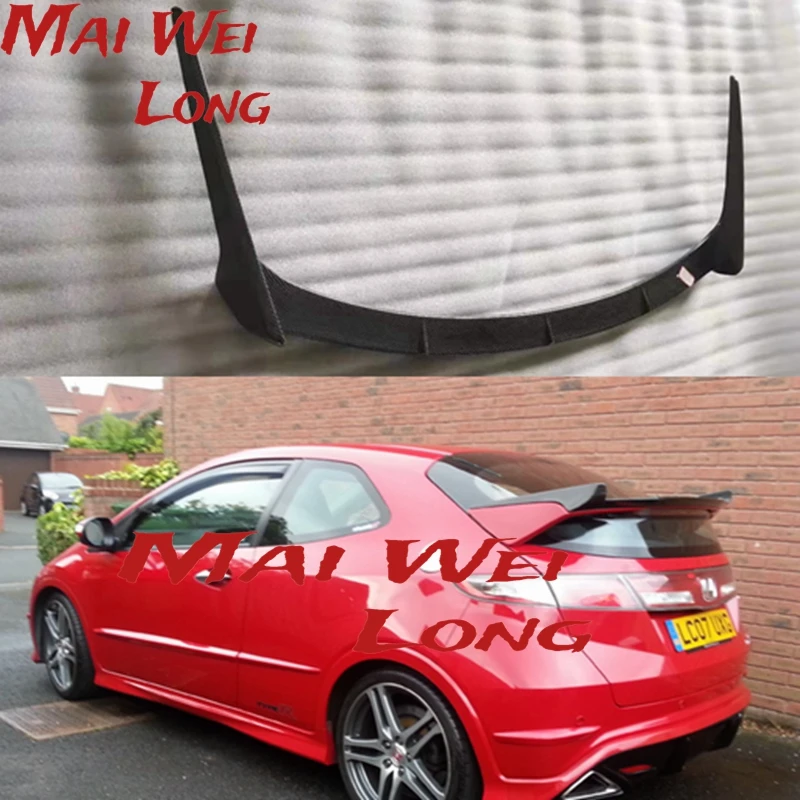 Voor Civic FN2 2007-2011 Typer R Seeker Spoiler Carbon Fiber Glas Kofferbak Vleugel Lip FN2 Staart Decoratie spoiler Wing Racing