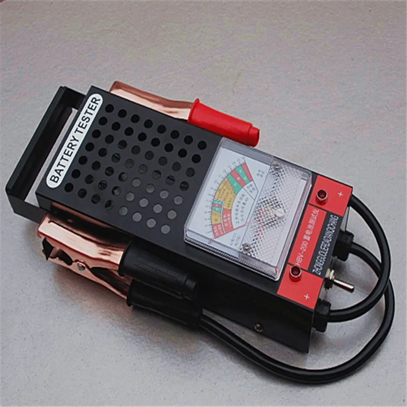 Battery Tester Car Battery Meter Voltage Meter Voltmeter 12V Test Range 20Ah-200Ah