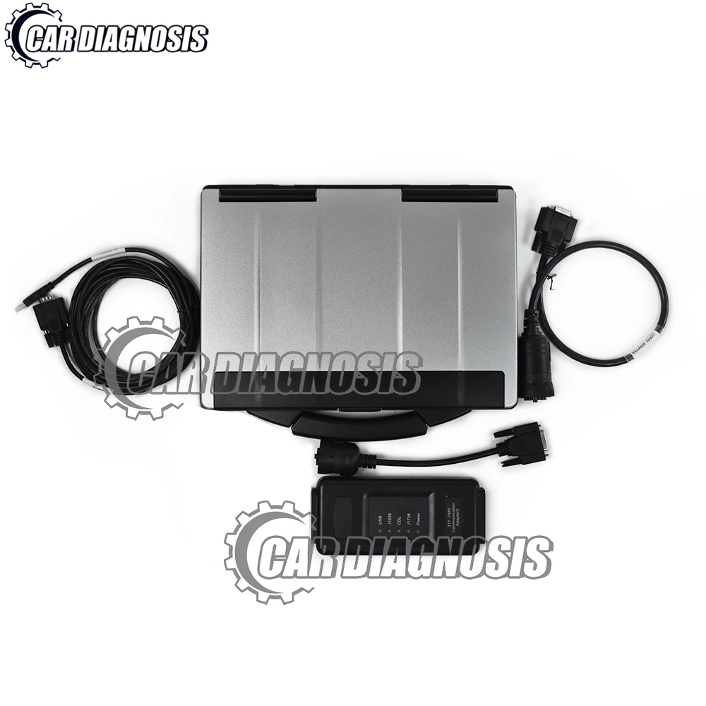 

ET4 Adapter III truck excavator diagnostic tool Communication Adapter III et3 SIS flash software +CF53 laptop full set