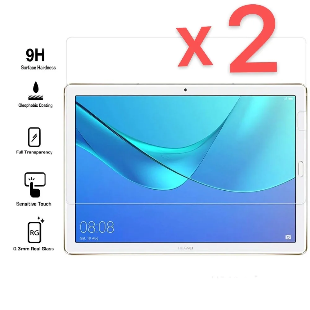 

2Pcs Tablet Tempered Glass Screen Protector Cover for Huawei MediaPad M5 10.8 Inch Full Coverage Explosion-Proof Screen