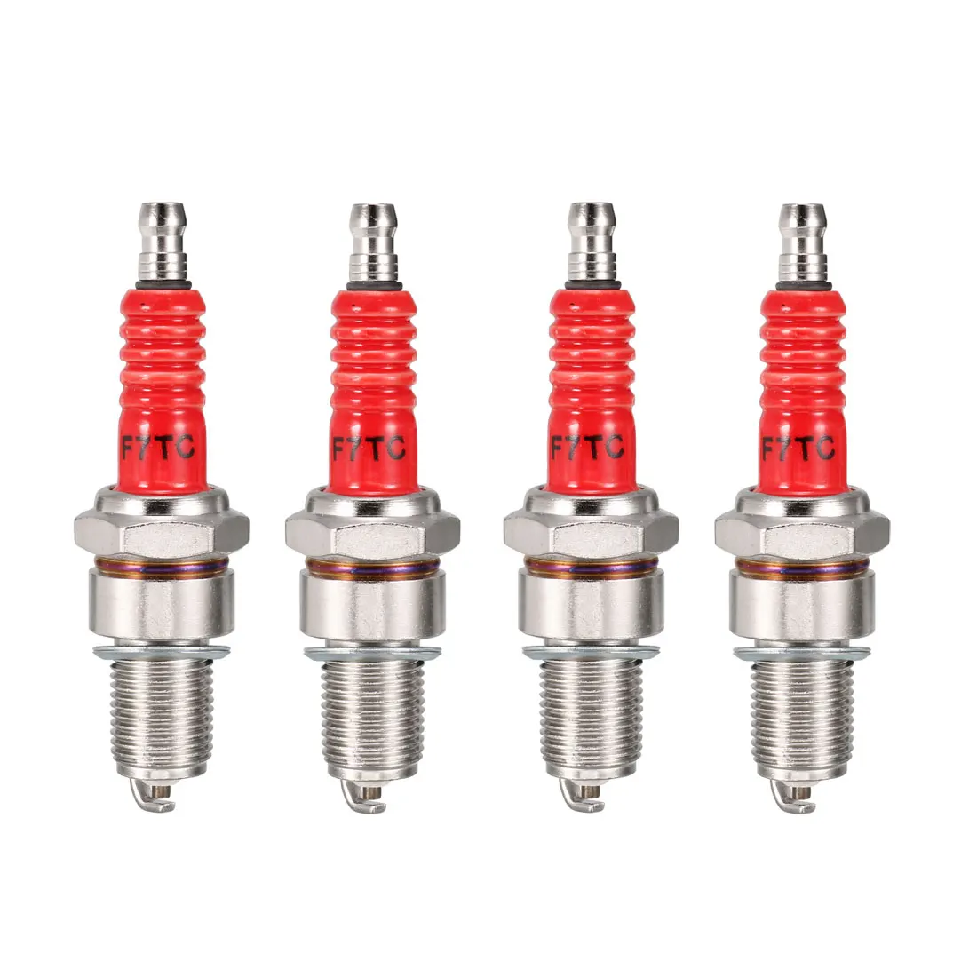 Uxcell 4pcs F7TC Spark Plug for GX120 GX160 GX200 GX240 GX270 Generator Tractor Gasoline Engines Tillage Machine Garden Tools