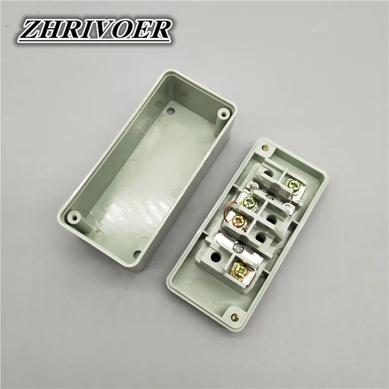 PB-2/PB-3/BT-2/BT-3 on/Off Momentary Push button Switch AC 250V 3A for Motor Control Switch with Plastic Box