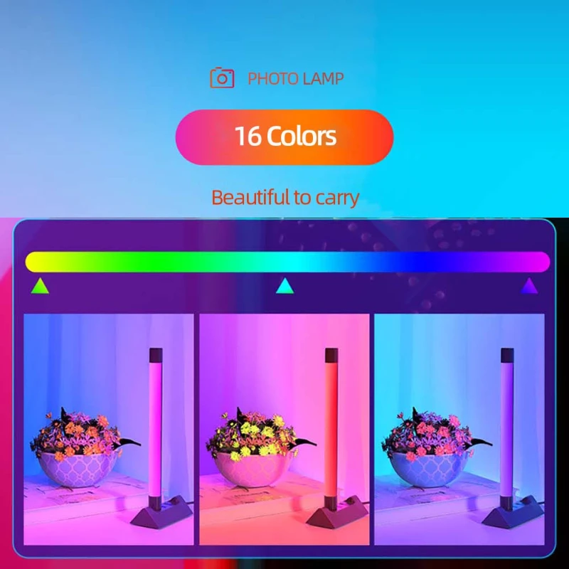 Night Light RGB Fill Light USB RGBW LED Lamp Nightlight Portable Atmosphere Lamp Colorful LED Selfie Lamp Ambient Lighting Decor